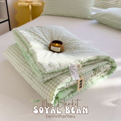 Chăn Cotton Đũi Soyal Bean Blanket Bông Ép Sơ Đậu Nành Nguyên Tấm 22 chăn cotton đũi