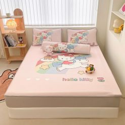 Set 4 Món Ga Gối Băng Lạnh Ice Cool Họa Tiết Hoạt Hình