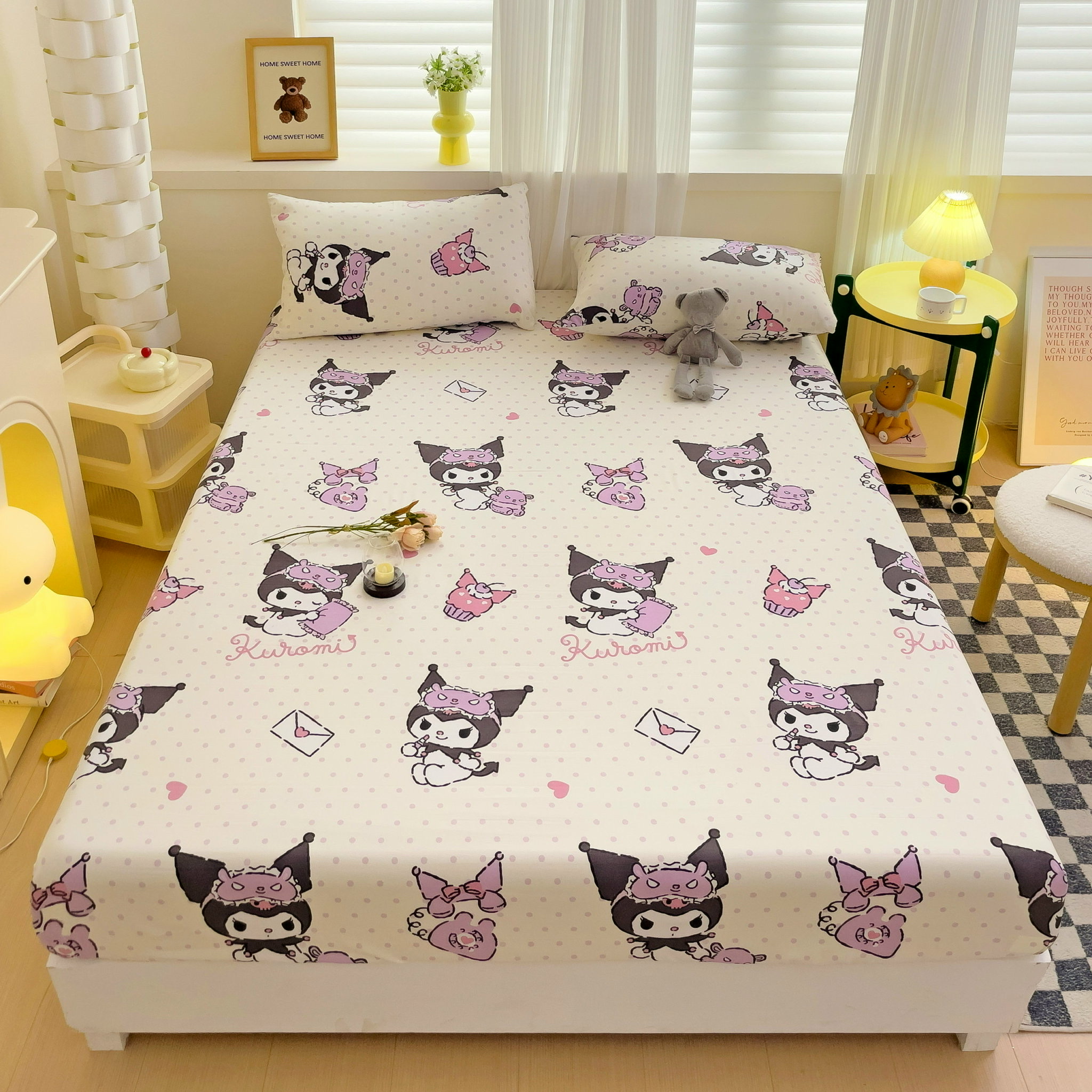 Set Ga Gối 3 Món Cotton 80% Họa Tiết Hoạt Hình 36 set ga gối 3 món cotton 80 mẫu hoạt hình