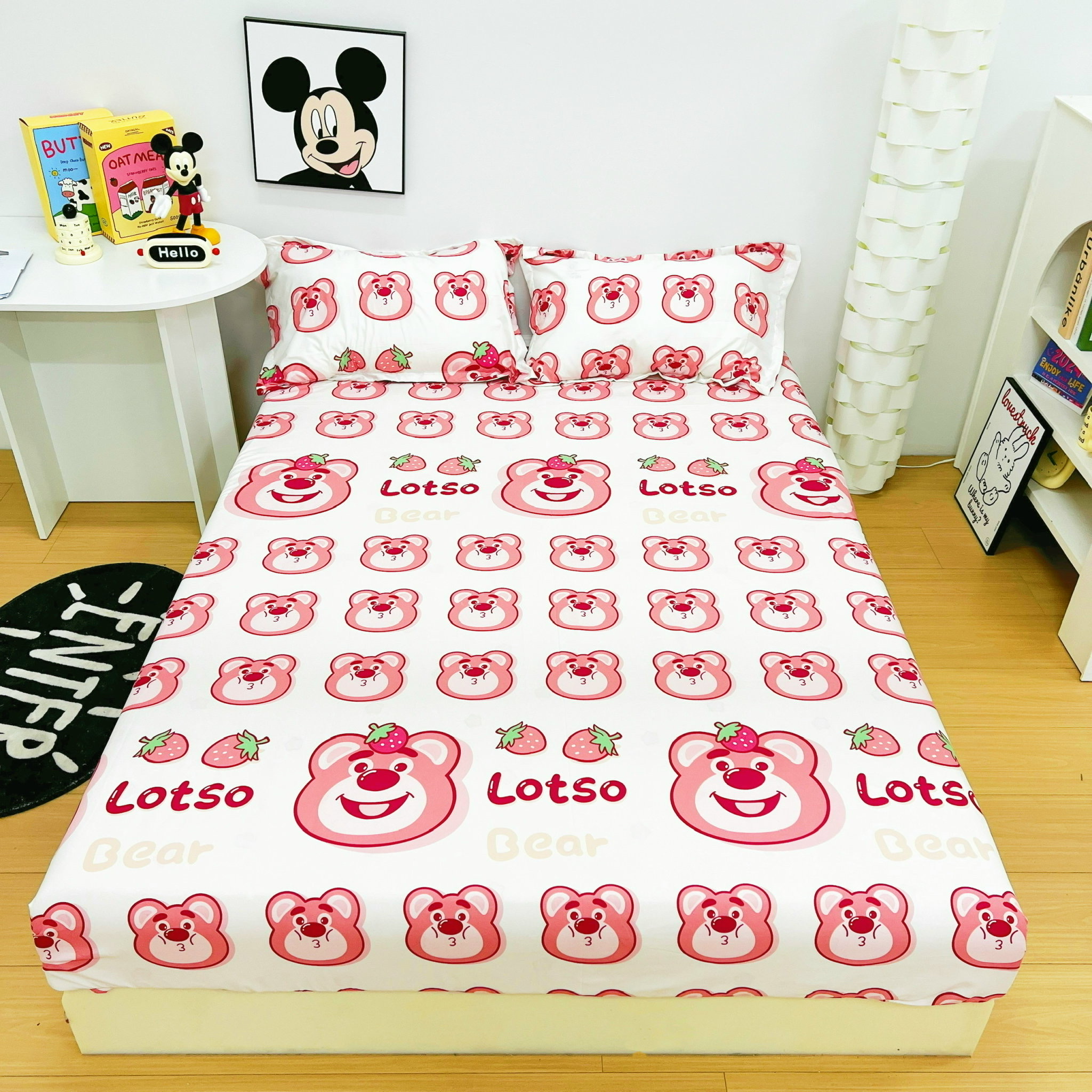 Set Ga Gối 3 Món Cotton 80% Họa Tiết Hoạt Hình 33 set ga gối 3 món cotton 80 mẫu hoạt hình