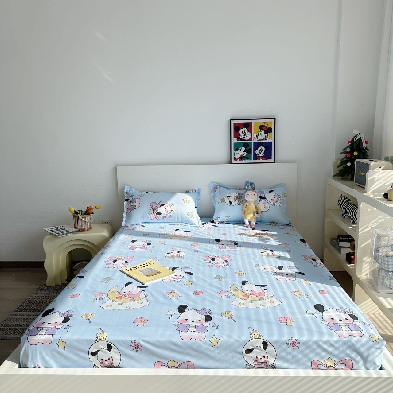 Set Ga Gối 3 Món Cotton 80% Họa Tiết Hoạt Hình 27 set ga gối 3 món cotton 80 mẫu hoạt hình