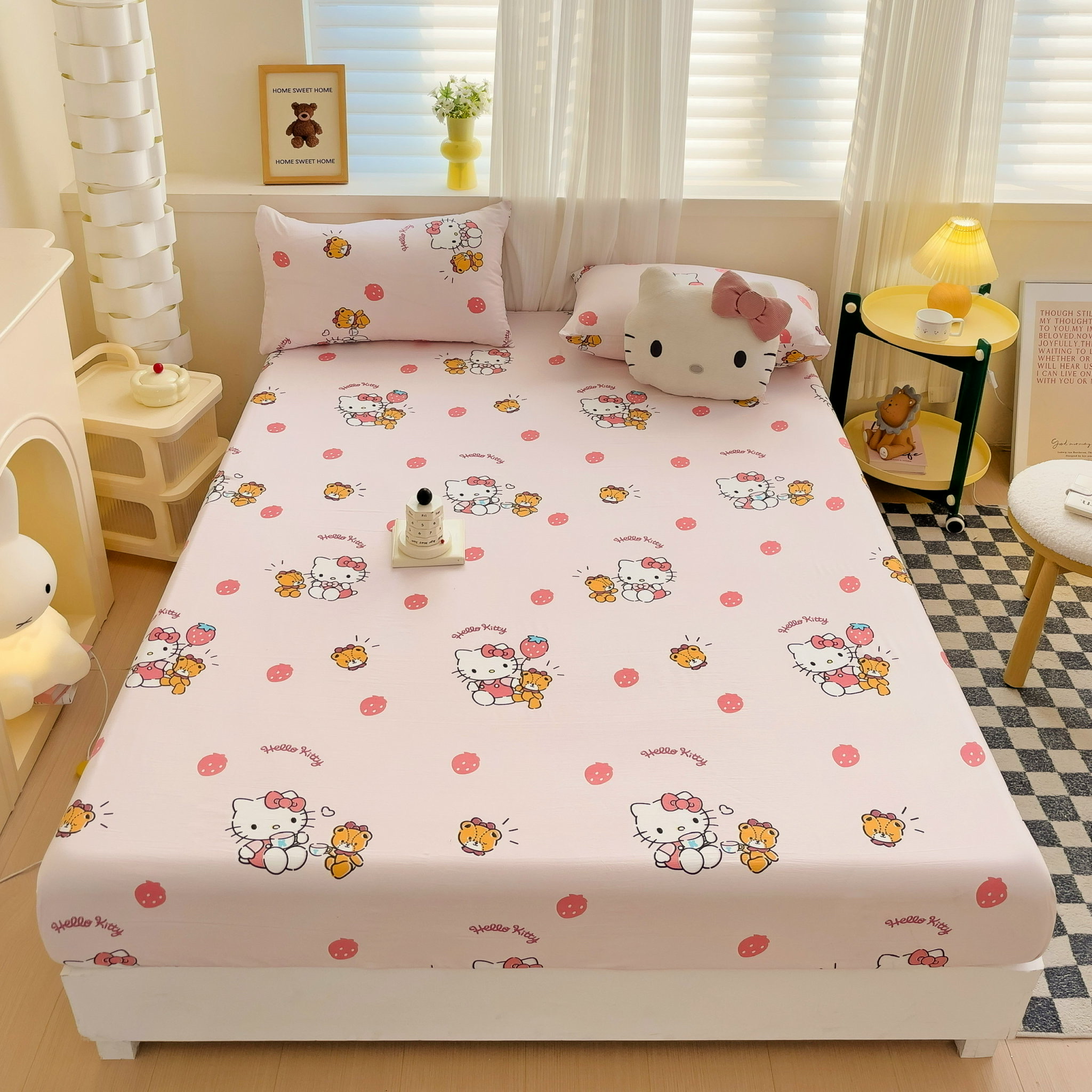 Set Ga Gối 3 Món Cotton 80% Họa Tiết Hoạt Hình 5 set ga gối 3 món cotton 80 mẫu hoạt hình