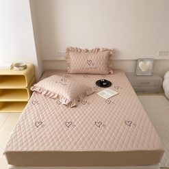 Set Ga Gối 3 Món Đũi Quilt Cao Cấp