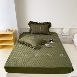 Set Ga Gối 3 Món Đũi Quilt Cao Cấp