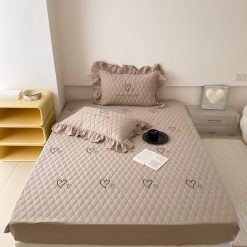 Set Ga Gối 3 Món Đũi Quilt Cao Cấp