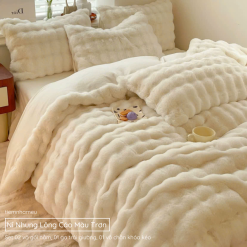 Bộ Chăn Ga Gối Nỉ Nhung Lông Cáo